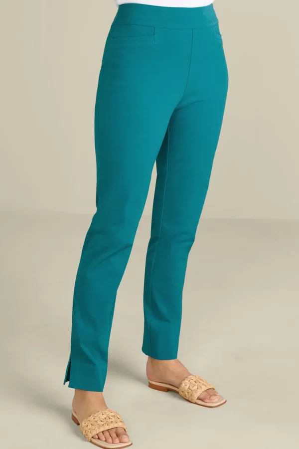 Soft Essential Styles | Vacation Shop-Soft Surroundings Soft Essential™ Superla Slim Leg Pants Black