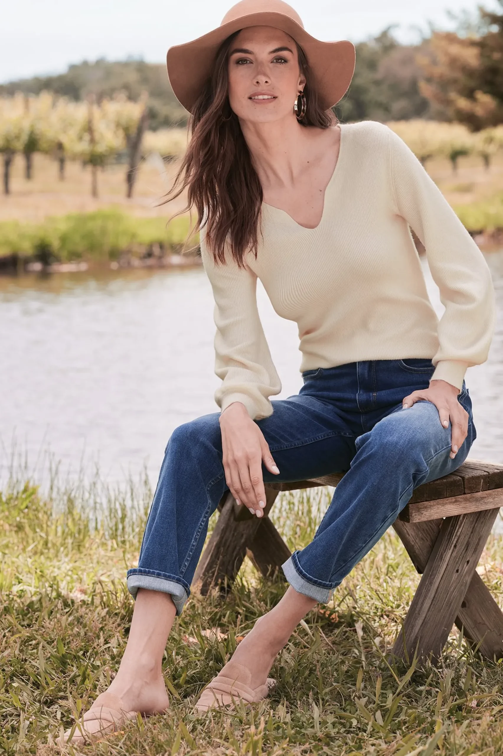 suze_sweater_3.webp Sweaters & Cardigans | long sleeve-Soft Surroundings Suze Sweater Ivory Pearl