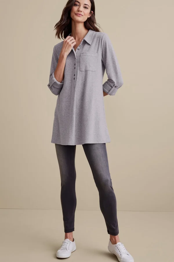 Into The Blues | Everyday Styles-Soft Surroundings Take It Easy Tunic Blue Heather