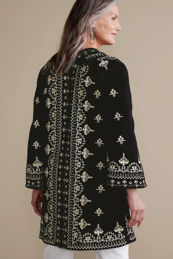 Feminine Flourish | EVelvet Styles-Soft Surroundings Tamaya Kimono Black