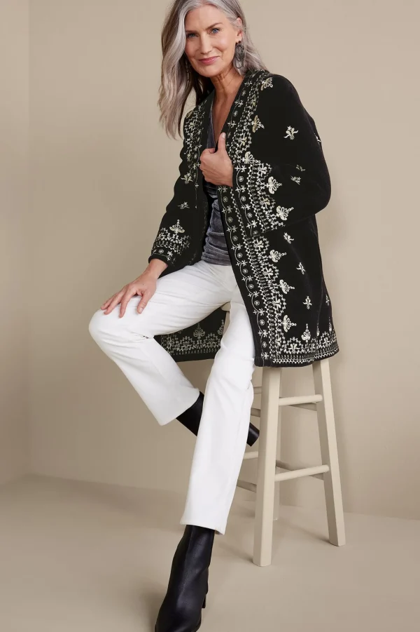Feminine Flourish | EVelvet Styles-Soft Surroundings Tamaya Kimono Black