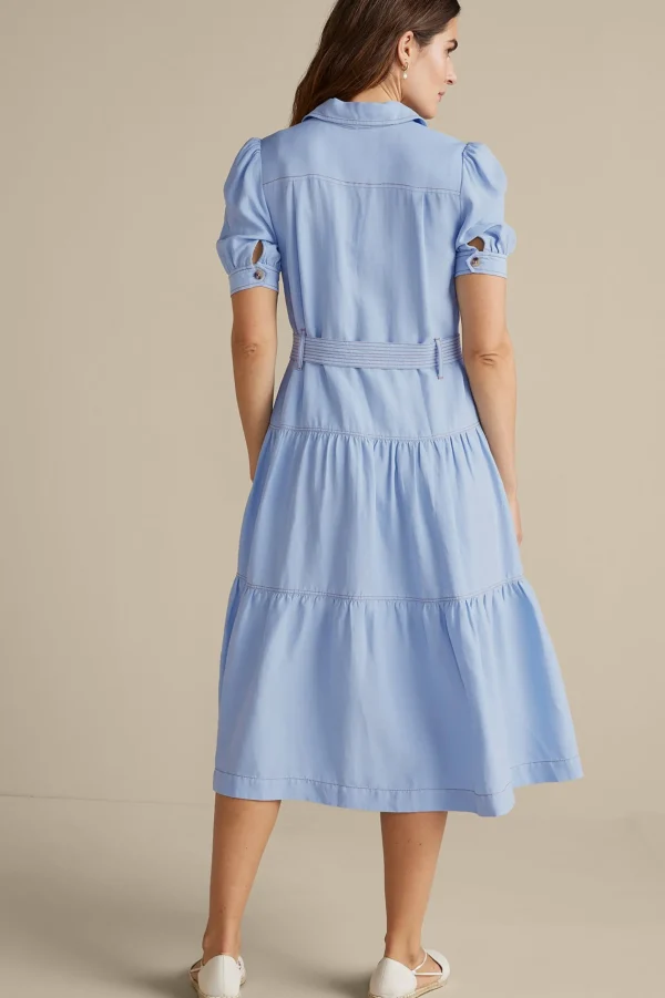 Into The Blues | casual-Soft Surroundings Tenley Midi Dress Light Denim