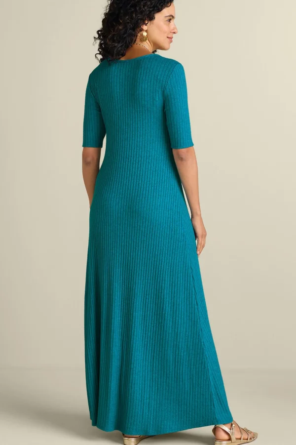 Everyday Styles | Vacation Shop-Soft Surroundings Textured Short Sleeve Santiago Dress Rose