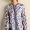 Feminine Flourish | Into The Blues-Soft Surroundings Tracy Top Chambray Calico