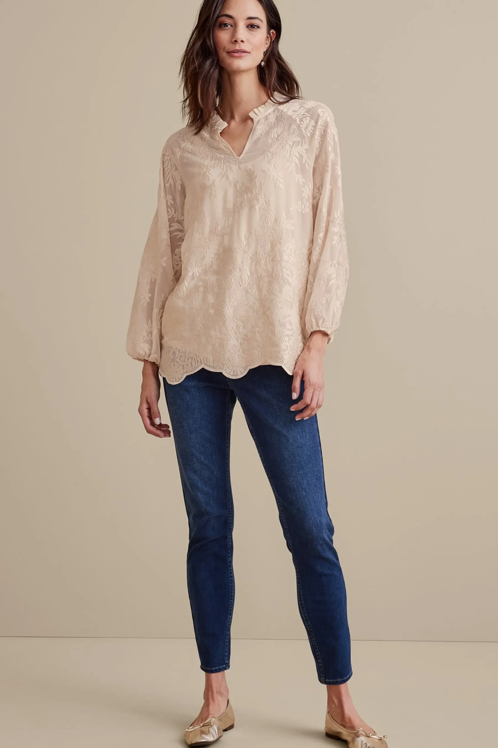 tresa_lace_top_1.webp Feminine Flourish | Global Artistry-Soft Surroundings Tresa Lace Top Ivory
