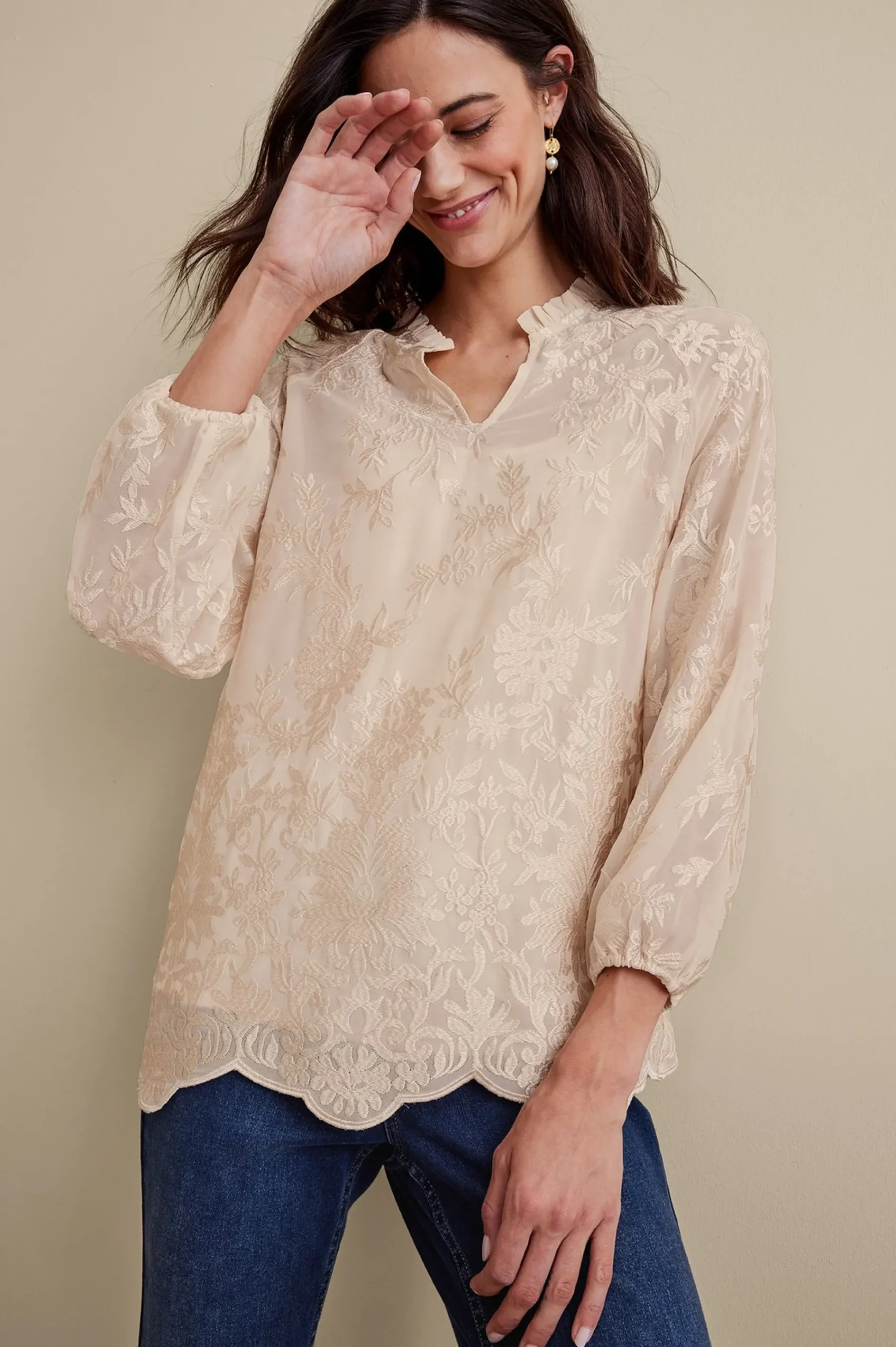 tresa_lace_top_5.webp Feminine Flourish | Global Artistry-Soft Surroundings Tresa Lace Top Ivory