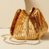 Handbags-Soft Surroundings Tulip Flower Bag Gold