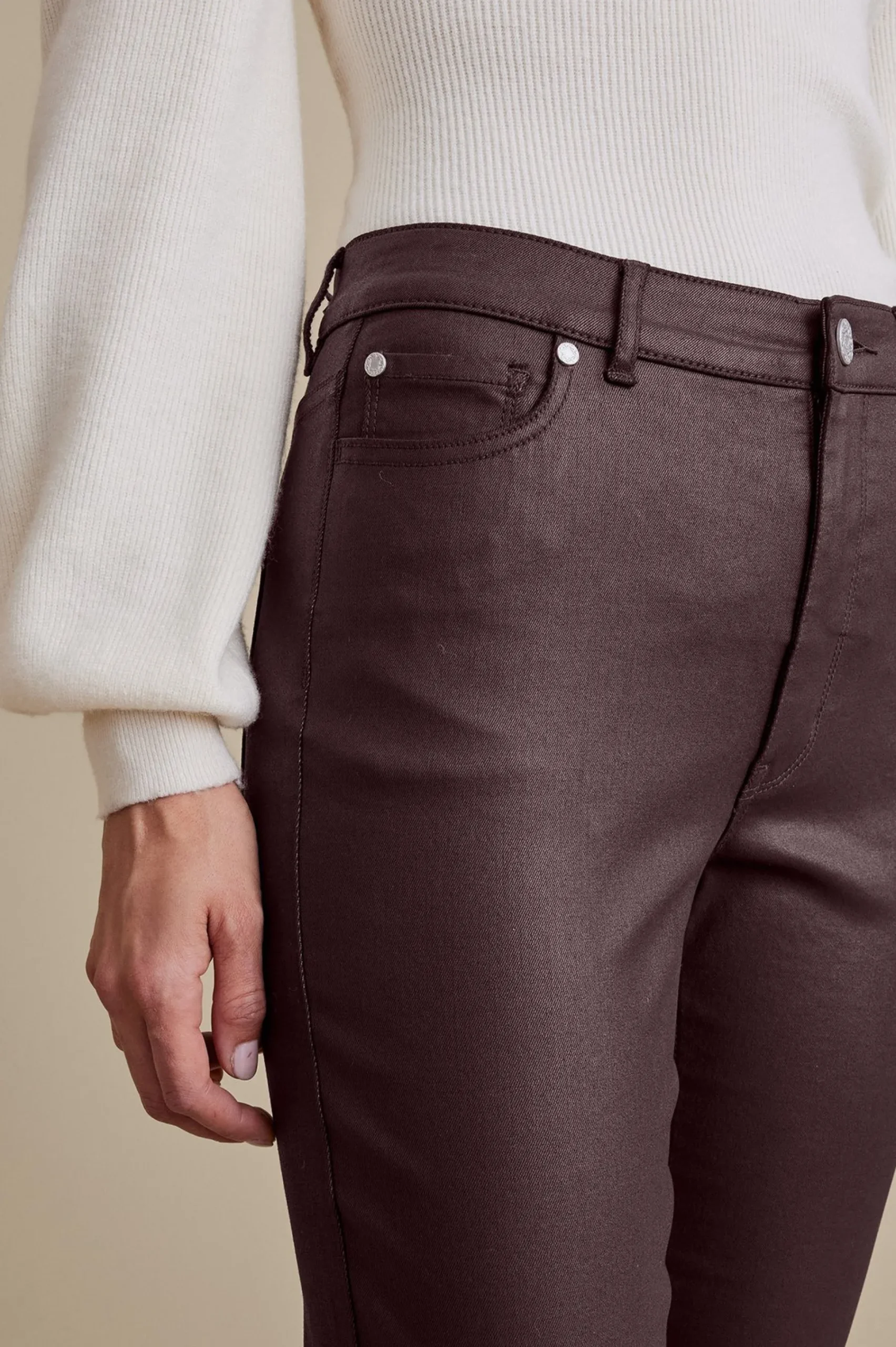 ultimate_denim_coated_str_4.webp Everyday Styles | leggings-Soft Surroundings Ultimate Denim Coated Straight Leg Jeans Coated Dark Brown
