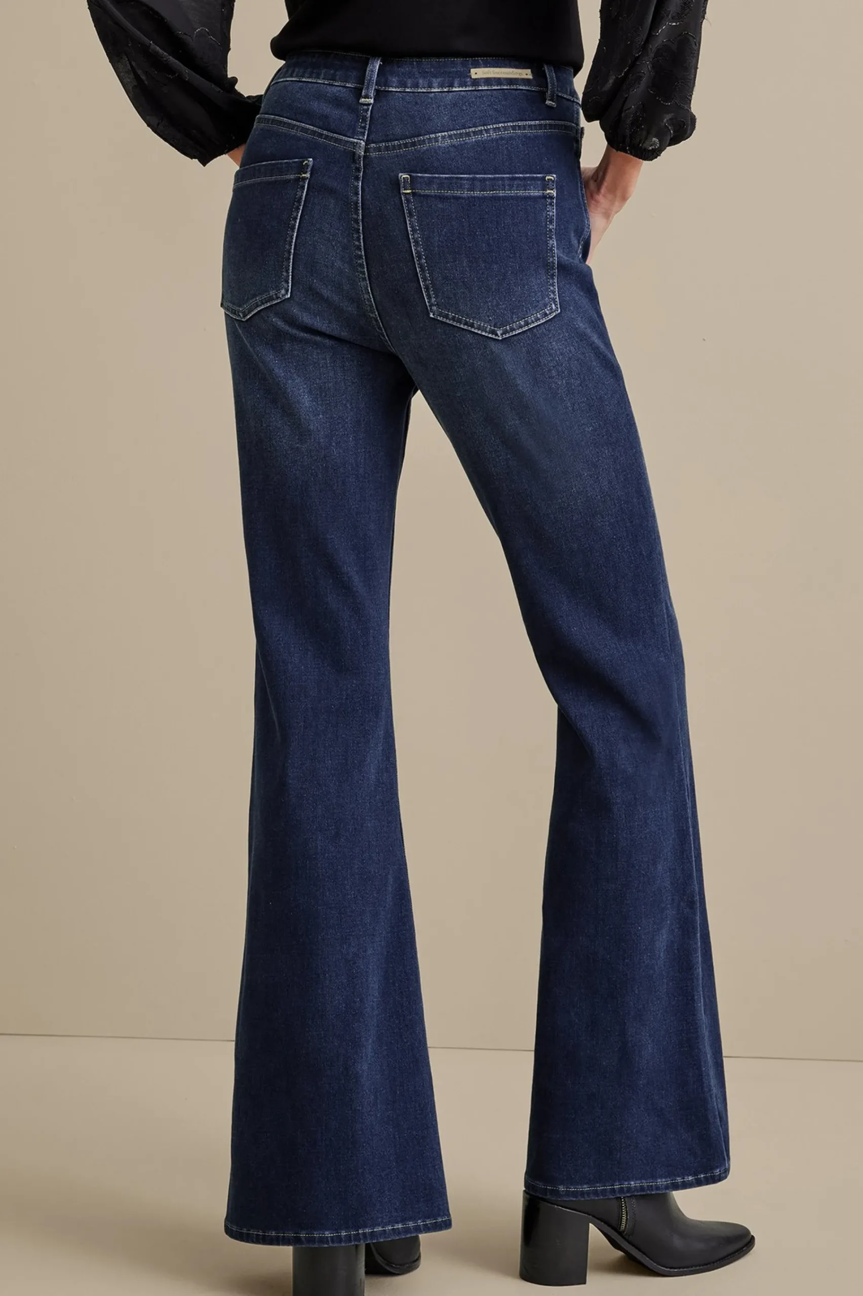 ultimate_denim_flare_jean_2.webp Everyday Styles | Wear Now Styles-Soft Surroundings Ultimate Denim Flare Jeans Tidal Blue Wash