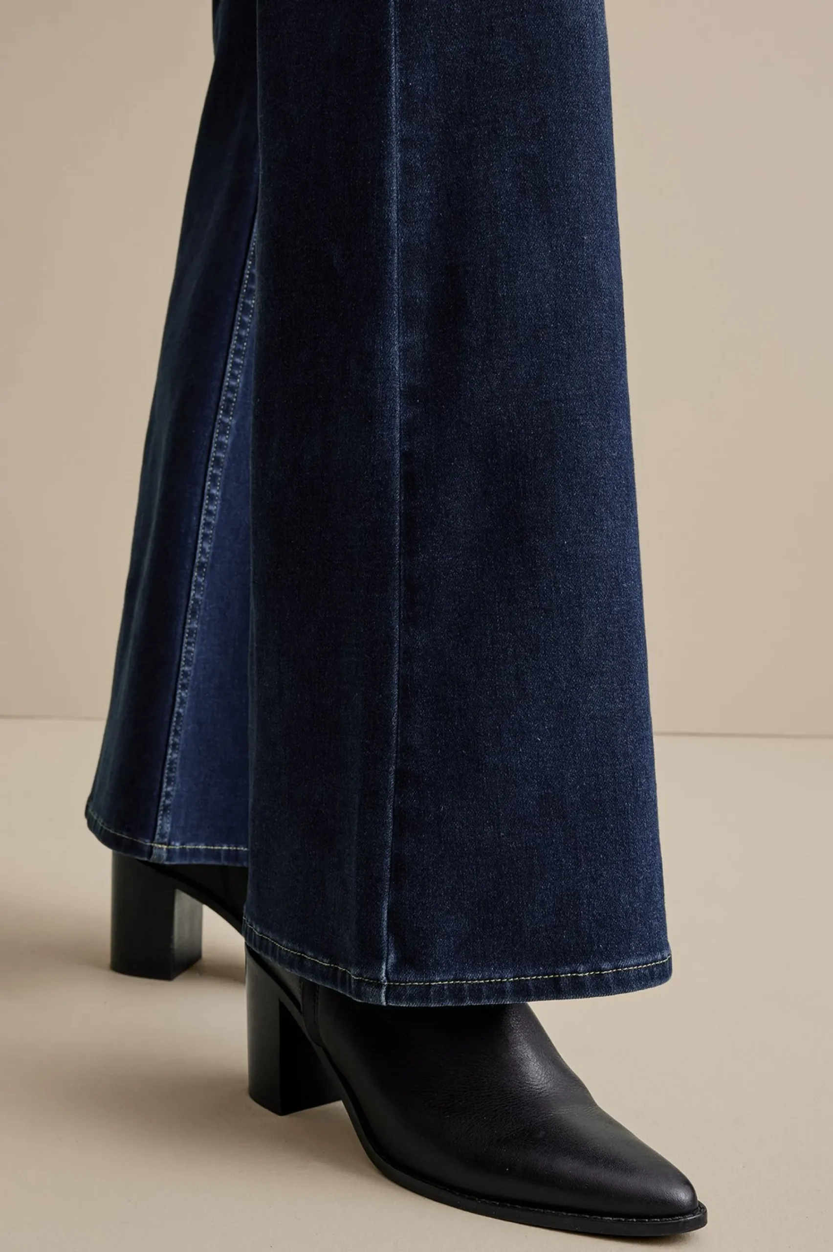 ultimate_denim_flare_jean_4.webp Everyday Styles | Wear Now Styles-Soft Surroundings Ultimate Denim Flare Jeans Tidal Blue Wash