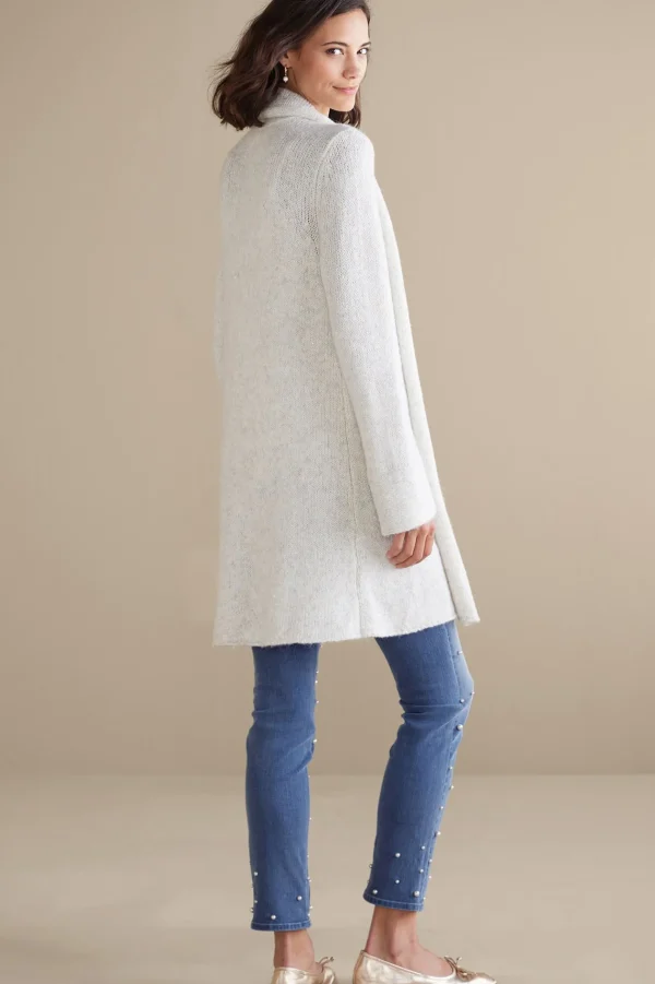 Wear Now Styles | leggings-Soft Surroundings Ultimate Denim Pearl Straight Leg Jeans Icy Blue Wash