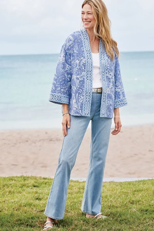 Into The Blues | Everyday Styles-Soft Surroundings Ultimate Denim Pull-On Bootcut Jeans Black