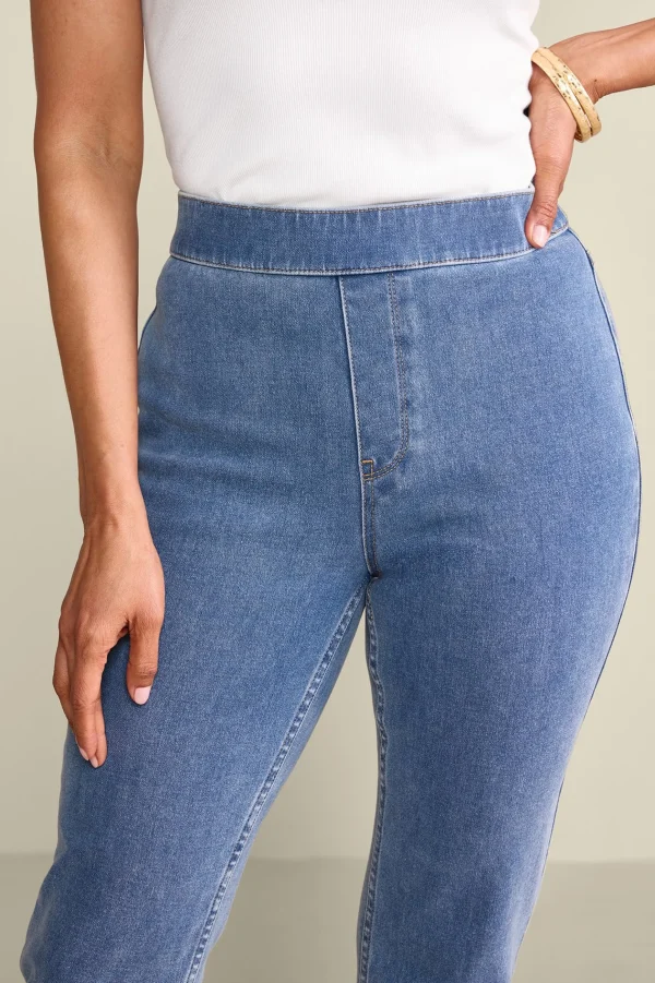 Everyday Styles | Wear Now Styles-Soft Surroundings Ultimate Denim Pull-On Slim Leg Jeans Black