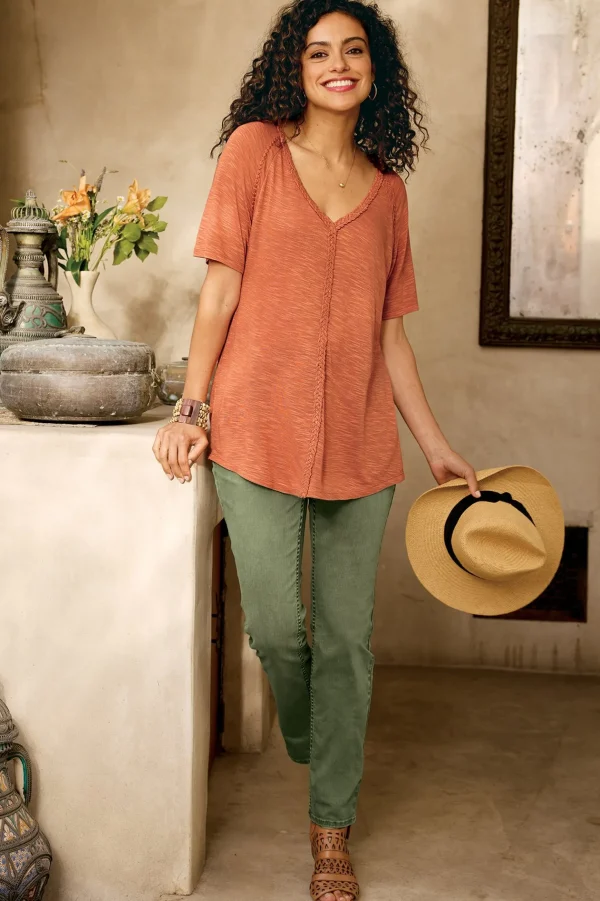 Everyday Styles | Wear Now Styles-Soft Surroundings Ultimate Denim Pull-On Slim Leg Jeans Black