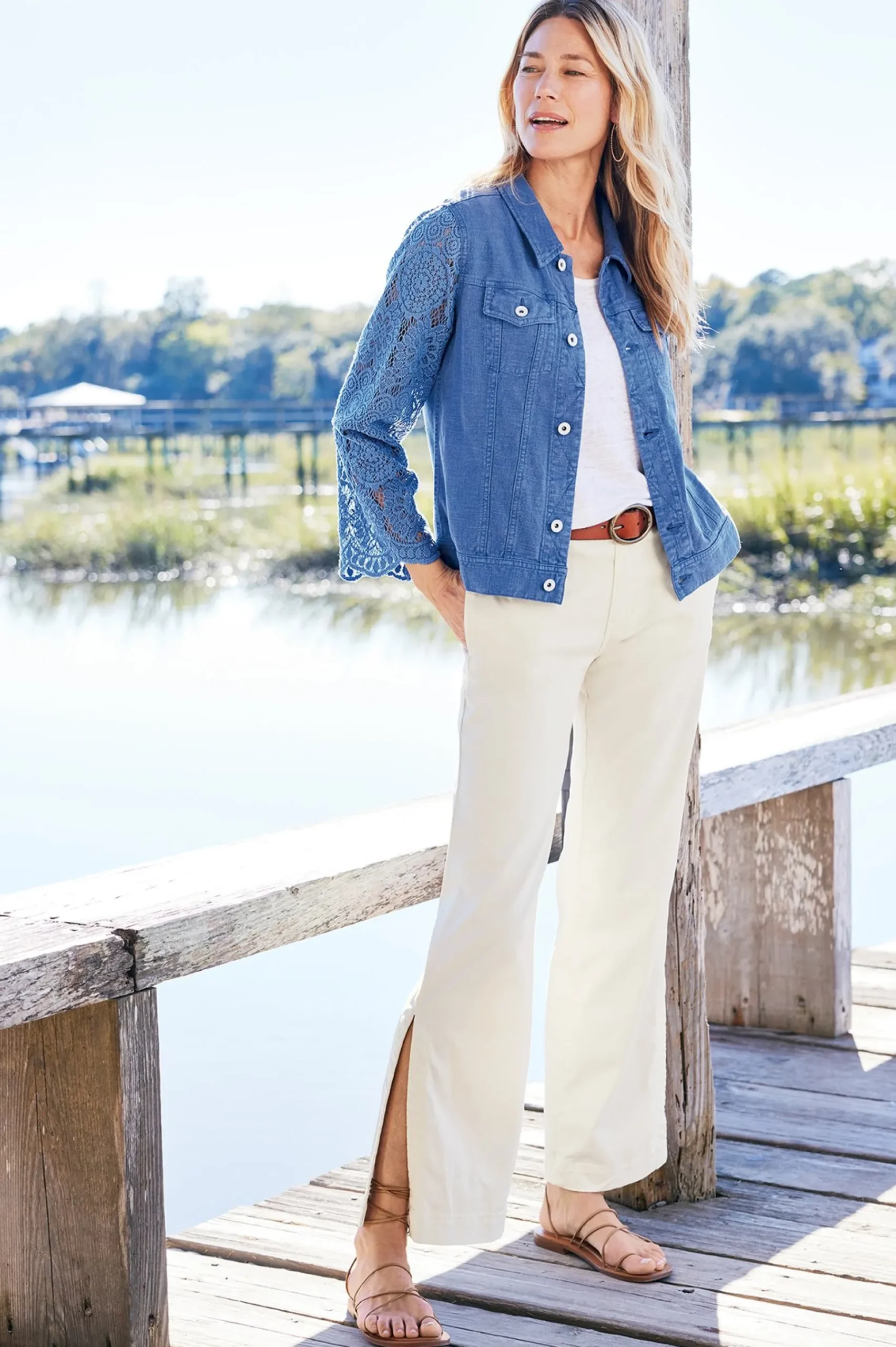 varese_linen_blend_jacket_3.webp Feminine Flourish | Into The Blues-Soft Surroundings Varese Linen Blend Jacket Colony Blue