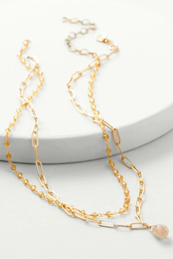 Necklaces | necklaces-Soft Surroundings Victoria Layered Necklace Gold
