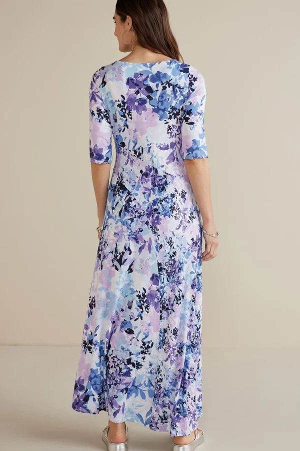 Feminine Flourish | occasion dresses-Soft Surroundings Vivienne Dress Garden Dream Blue