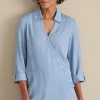 Into The Blues | Vacation Shop-Soft Surroundings Washed TENCEL Tunic Light Wash Denim