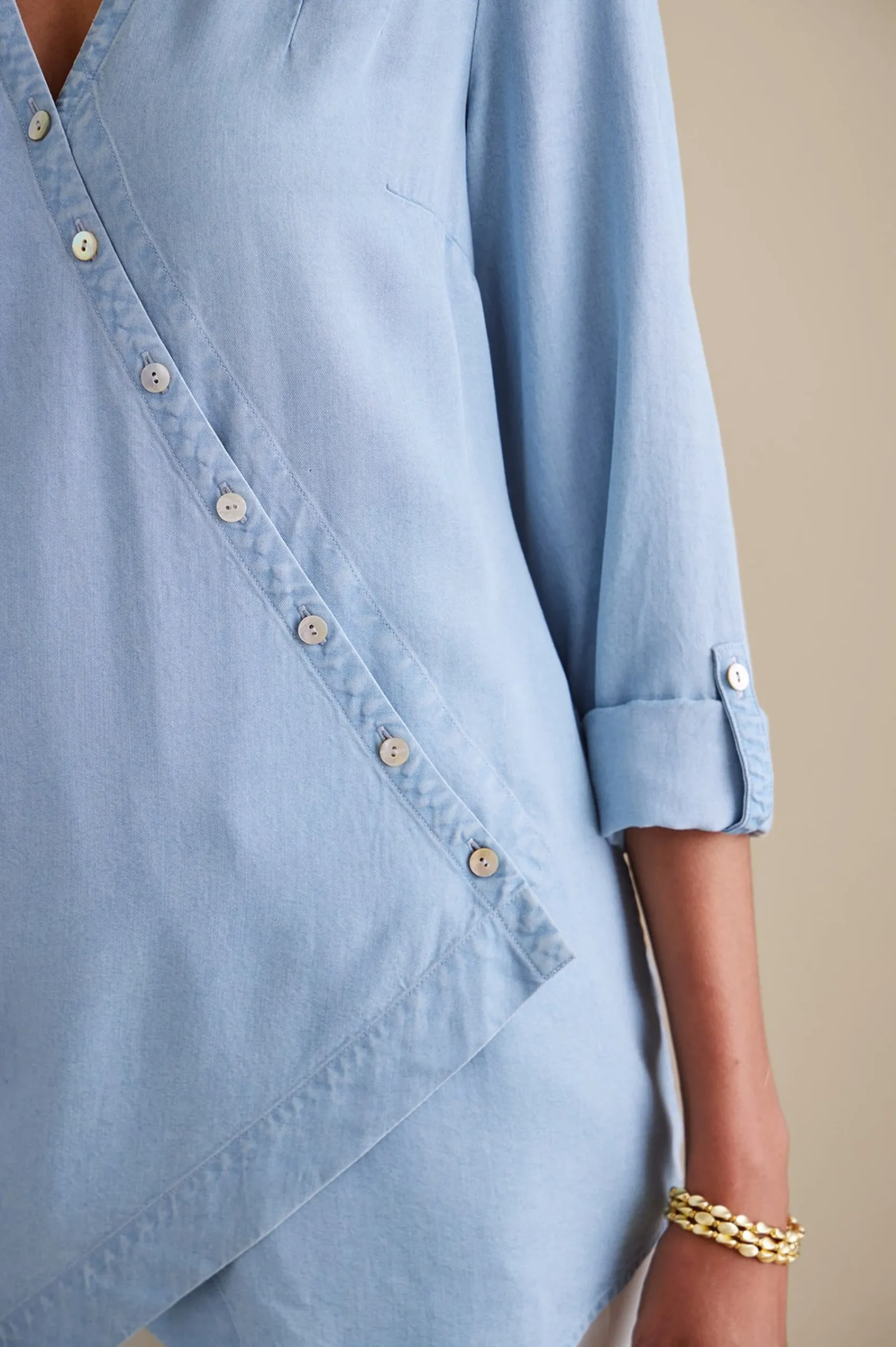 washed_tencel_tunic_4.webp Into The Blues | Vacation Shop-Soft Surroundings Washed TENCEL Tunic Light Wash Denim