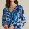 Feminine Flourish | long sleeve-Soft Surroundings Xenia Ruffle Top Purple Floral